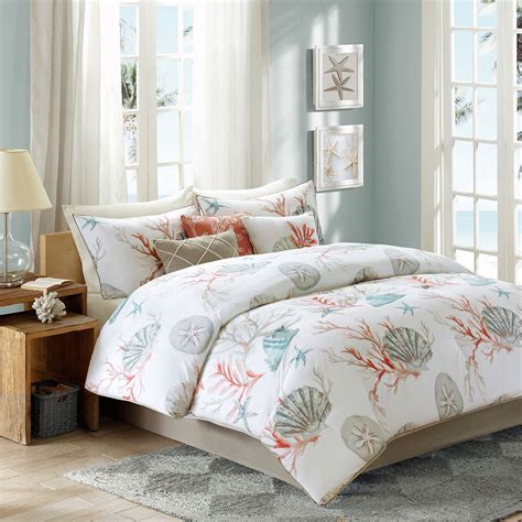 Embrace the beach cottage lifestyle with bella coastal's fine bedding in the cool, casual colors of pristine white, sea glass green, sunny coral and weathered blue. Shop Coastal Nautical Bedding Collections | Beach bedding ...