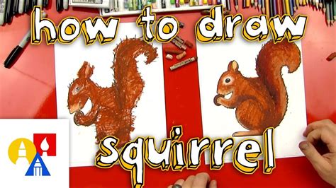 How To Draw A Squirrel Sya Art For Kids Hub Squirrel Elementary