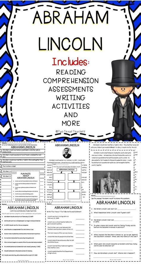 This Abraham Lincoln Activity Pack Is A Great Supplemental Activity