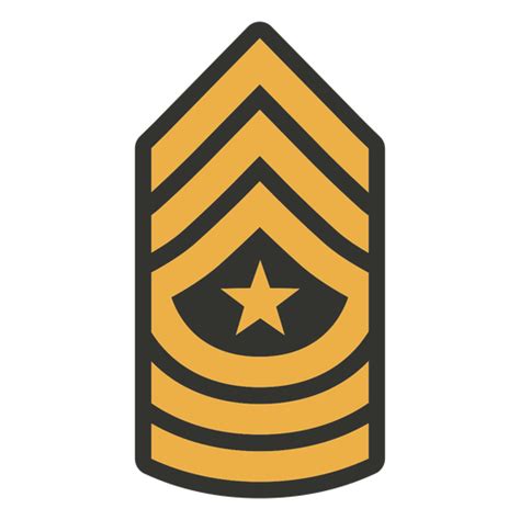 Sergeant Major Patch Badge Transparent Png And Svg Vector