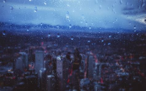 Живые обои Rain Drops City Moody Wallpaper Engine