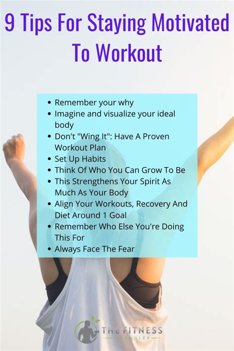 9 Tips For Staying Motivated To Workout