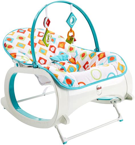 It soothes and stimulates baby with two dangling toys. Fisher Price Infant to Toddler Rocker - Geo Diamonds ...