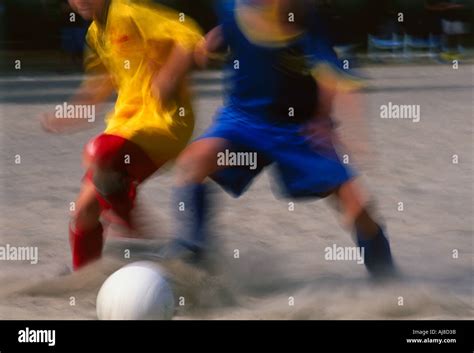 Boys Playing Soccer Stock Photo Alamy