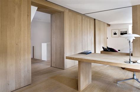 Switzerland Residence House Interior Wood Panel Walls Townhouse Designs