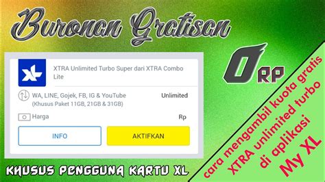 Perpanjangan masa aktif kartu xl tidak bersifat akumulatif. Cara Mengaktifkan Kuota Gratis XTRA unlimited Turbo Di Aplikasi My XL. - YouTube