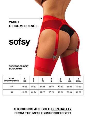 sofsy mesh garter belt with straps for stockings lingerie garter belt sold separately from