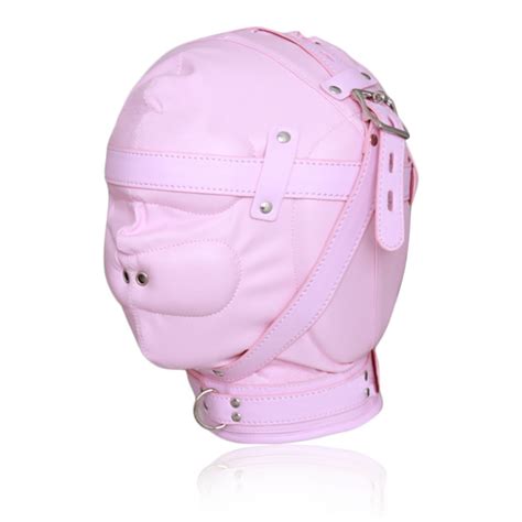 Pink Leather Band Adult Sex Mask Best Crossdress And Tgirl Store