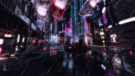 Cyberpunk City Cyberpunk City Rainy City Cyberpunk