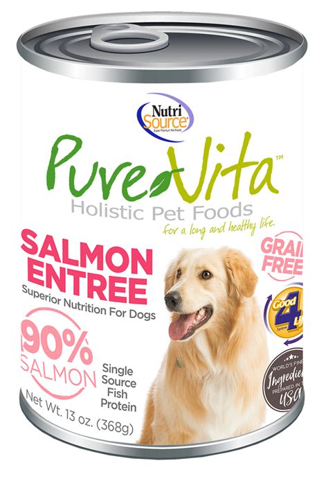 What is the best all stages dog food? Salmon Grain-Free Wet Dog Food | PureVita | NutriSource ...