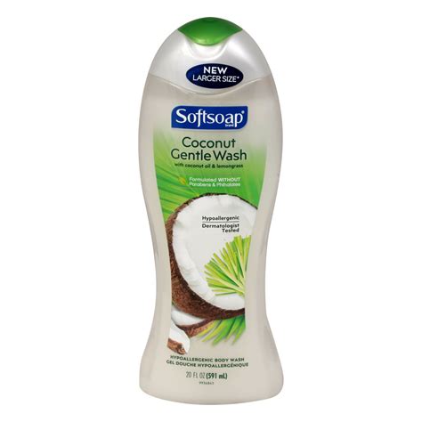 Softsoap Coconut Gentle Wash Body Wash Coconut Oil And Lemongrass Shop