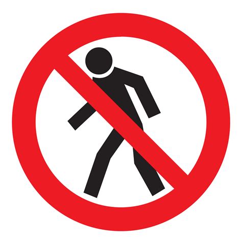 Clipart No Walking Clipground