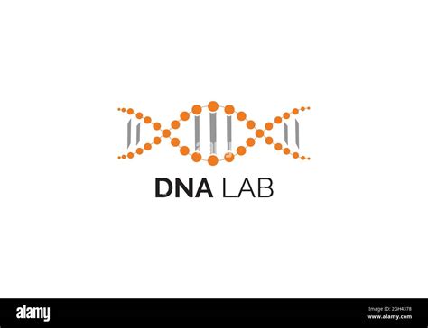 Dna Lab Logo Design Template Stock Vector Image And Art Alamy