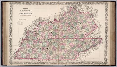 Kentucky And Tennessee David Rumsey Historical Map Collection