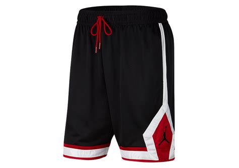 Nike Air Jordan Jumpman Diamond Shorts Black Gym Red