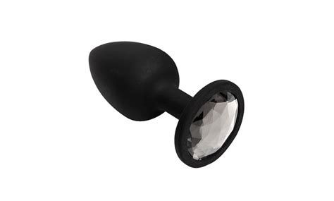 booty bling small black silicone anal plug groupon