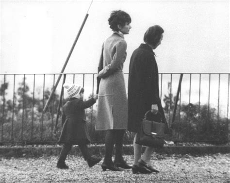 Audrey Hepburn And Her Son Luca Dotti And His Nanny At The Public Park On Villa Balestra In Rome