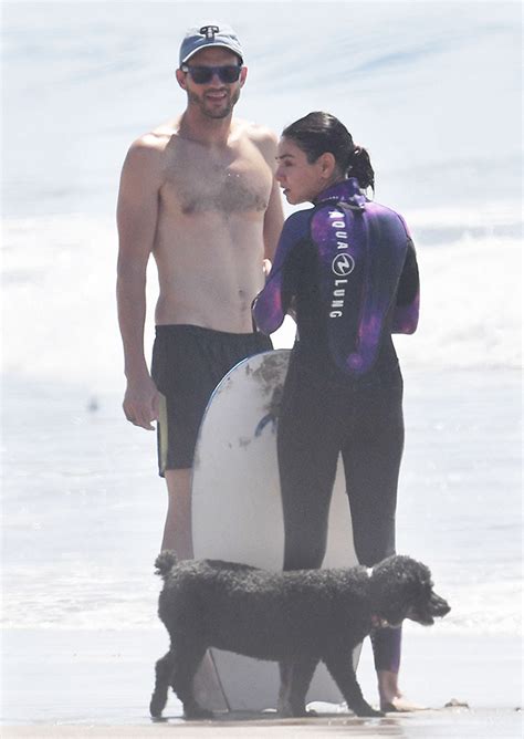 Ashton Kutcher Goes Shirtless As He Surfs Photos Hollywood Life