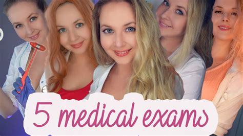 Asmr 5 In 1 5 Doctors In One Visit 👩‍⚕️ 5 Fast Medical Exams 🩺 Youtube