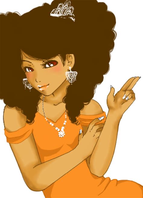 The Princess By Omgirock Natural Hair Art Black Women Art Black Anime Characters