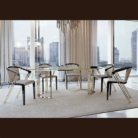 Architectural 24ct Gold Dining Table Taylor Llorente Furniture