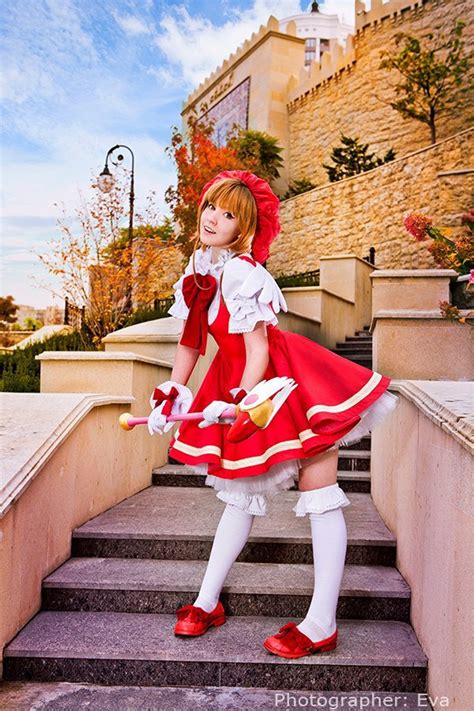 Sakura Card Captor 1 Op Red Dress Cosplay Halloween Costume Etsy