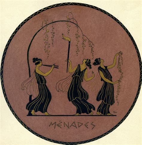 1930s French Pochoir Greek Menades Maenads Dionysus Followers Women Ebay