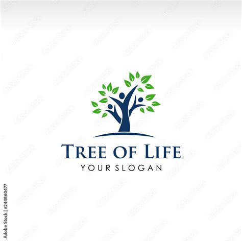 Human Tree Tree Of Life Vector Illustration Stock Vector Adobe Stock