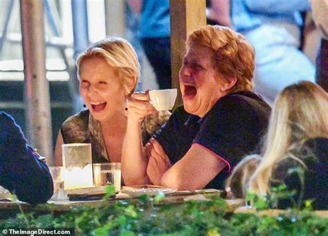 Sex And The Citys Cynthia Nixon Is Seen On Rare Outing With Her Wife Christine Marinoni As They