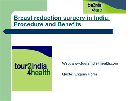 Breast Reduction Surgery In India Procedure And Benefits