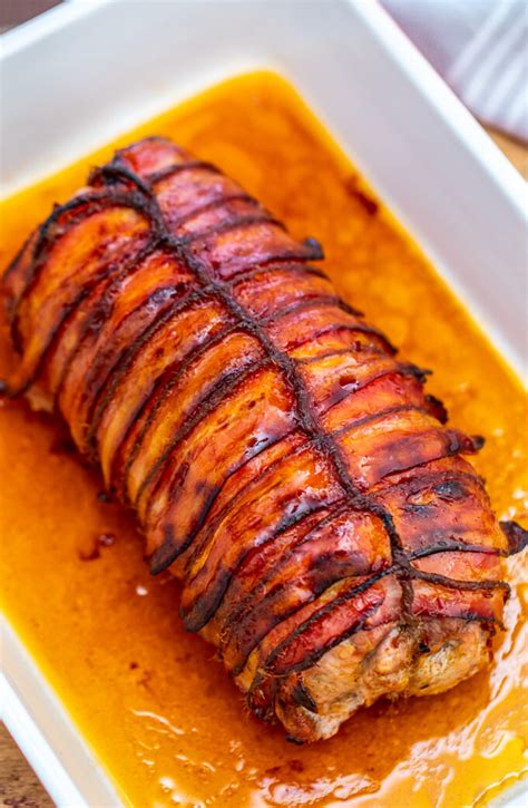 Bacon Wrapped Pork Loin Video Sweet And Savory Meals