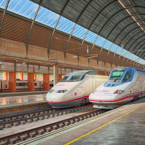 High Speed Rail Spain Map Bus And Train Stations In Seville Spain