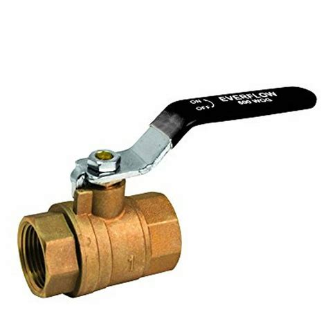 Everflow Supplies 605t034 Nl Lead Free Premium Full Port Forged Brass Ball Valve With Female