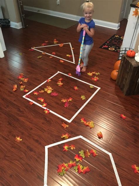 Fall Leaves Gross Motor Learning Activity Fall Preschool