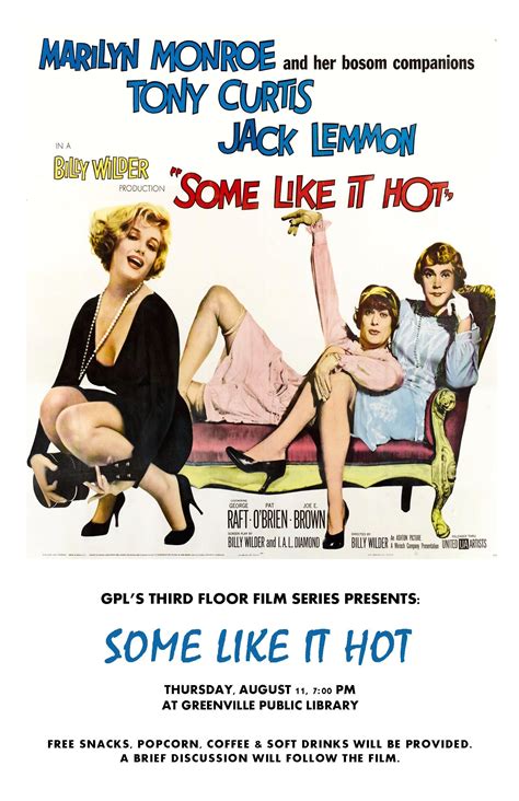 some like it hot 1959 directed by billy wilder starring marilyn monroe jack lemmon and tony