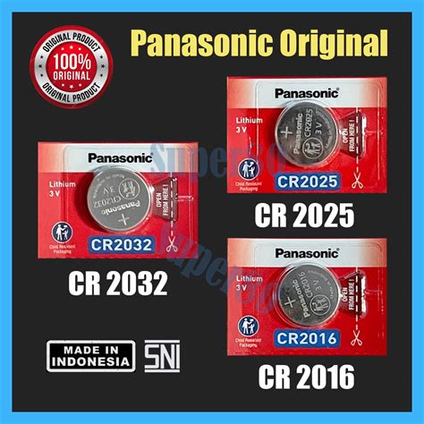 Jual Panasonic Ori CR 2032 2025 2016 Baterai Original Batre Batrei