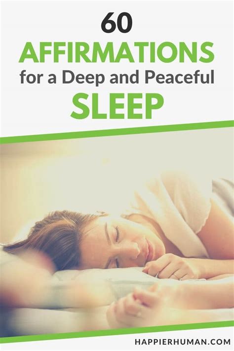 60 Affirmations For A Deep And Peaceful Sleep Happier Human