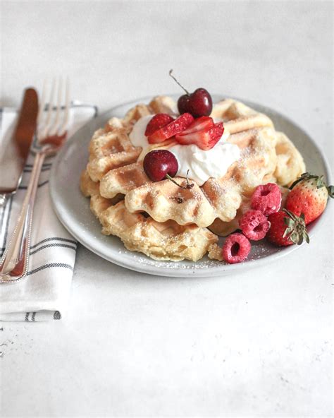 Vanilla Breakfast Waffles A Taste Of Wellbeing