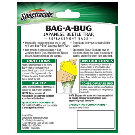 Spectracide Bag A Bug Japanese Beetle Trap Replacement Bags Are
