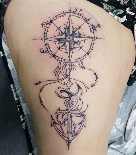 Image Result For Anchor And Compass Tattoo Map Tattoos Arrow Tattoos My XXX Hot Girl