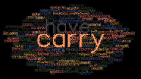 Carry Synonyms And Related Words What Is Another Word For Carry