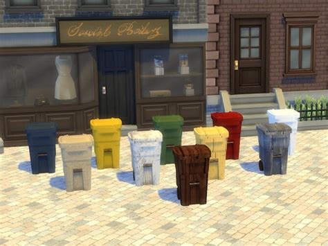 Trash And Garbage Bins At Kyriats Sims 4 World Sims 4 Updates