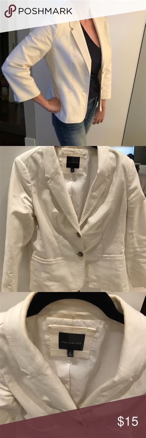 The Limited White 34 Blazer Blazer Clothes Design Women Shopping