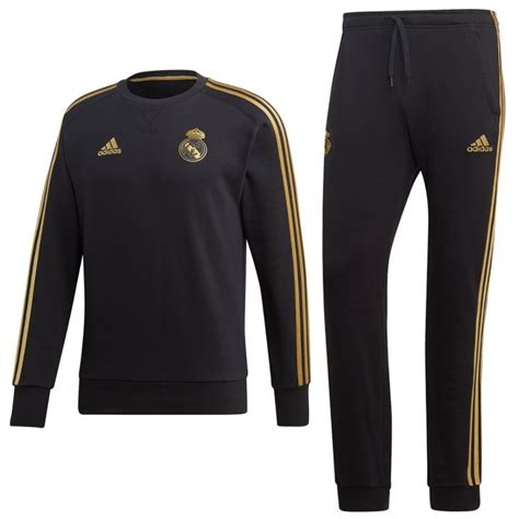 Adidas real madrid präsentationsanzug trainingsanzug set fußball gr. Real Madrid sweat trainingsanzug 2019/20 schwarz - Adidas ...