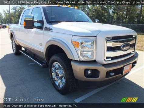 In the database of masbukti.com, available 8 modifications which released in 2012: White Platinum Metallic Tri-Coat - 2012 Ford F250 Super ...