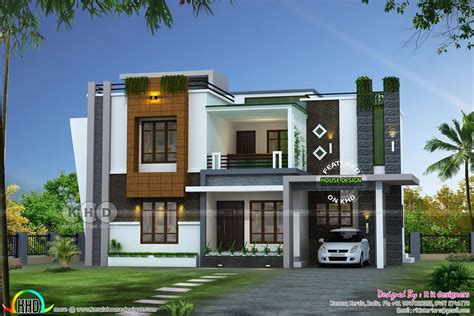 2352 Sq Ft Awesome Contemporary Kerala Home Design Kerala House