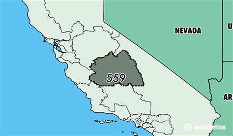 Where Is Area Code 559 Map Of Area Code 559 Fresno Ca Area Code