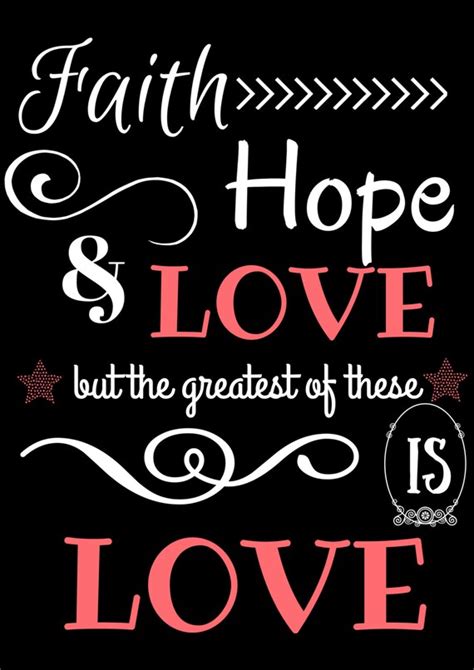 Faith Hope And Love Printable By Bowlfullofblessings On Etsy