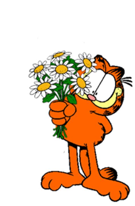 Blooming cartoon rose flowers animated cartoons animation. Romantic Garfield Animated Gifs ~ Gifmania