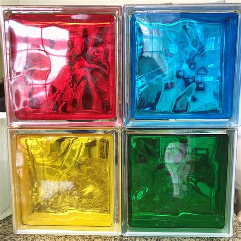 Glass Block Brilly Collection Colors Glass Blocks Colored Glass Block Wave Glass